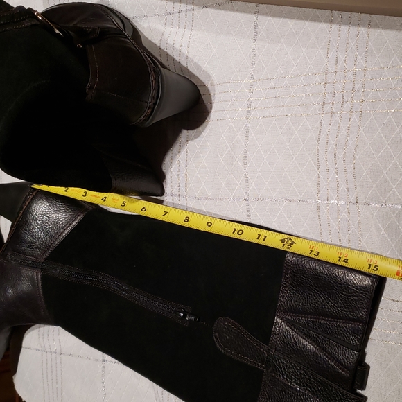 Naturalizer N5 New DANDY Knee High Comfort Fashion Suede & Leather Boot BLACK 10 - Picture 16 of 16